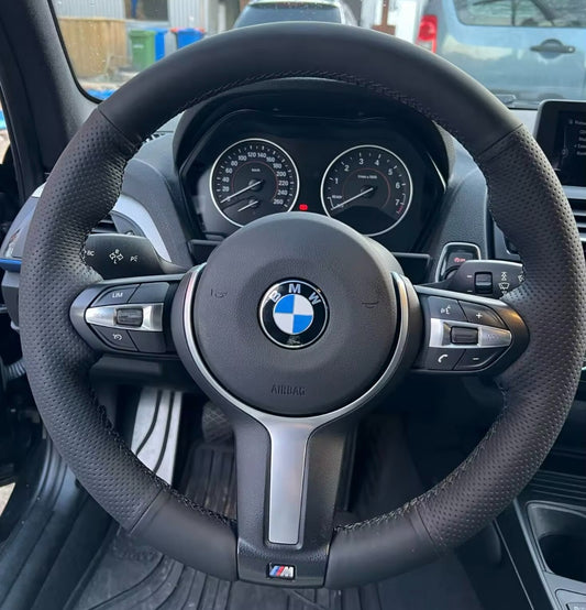 BMW 12345 X Series M Sport Steering Wheel Cover Self Stitch Choose Colour