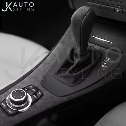 BMW 3 Series E90 E92 E93 2005-2012 Black Alcantara Centre Console Panel Overlay
