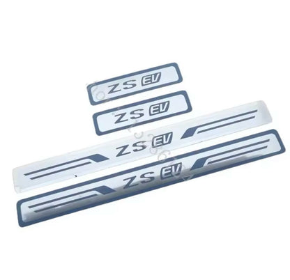 MG ZS EV Stainless Steel Door Sill Protector Strips Scuff Plates 4pcs