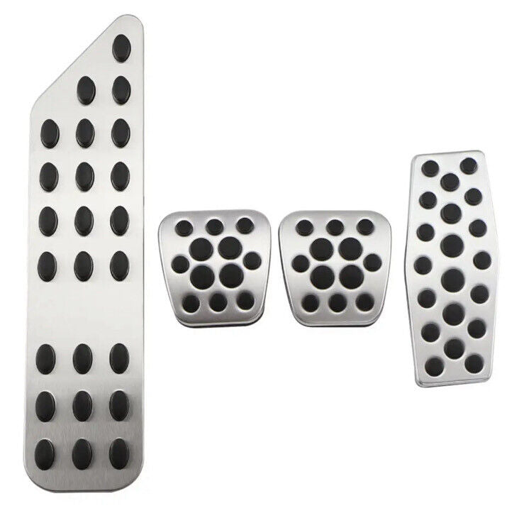 Metal Sport Pedal Covers For Vauxhall Astra J Insignia Mokka Manual W/ Foot Rest