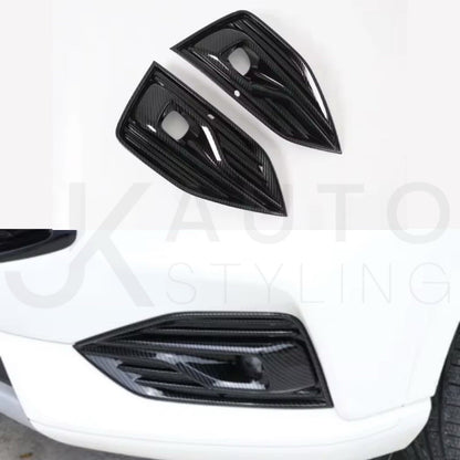 Ford Kuga 2020 2021 2022 Carbon Fibre Front Fog Light Trim Surrounds 2pcs