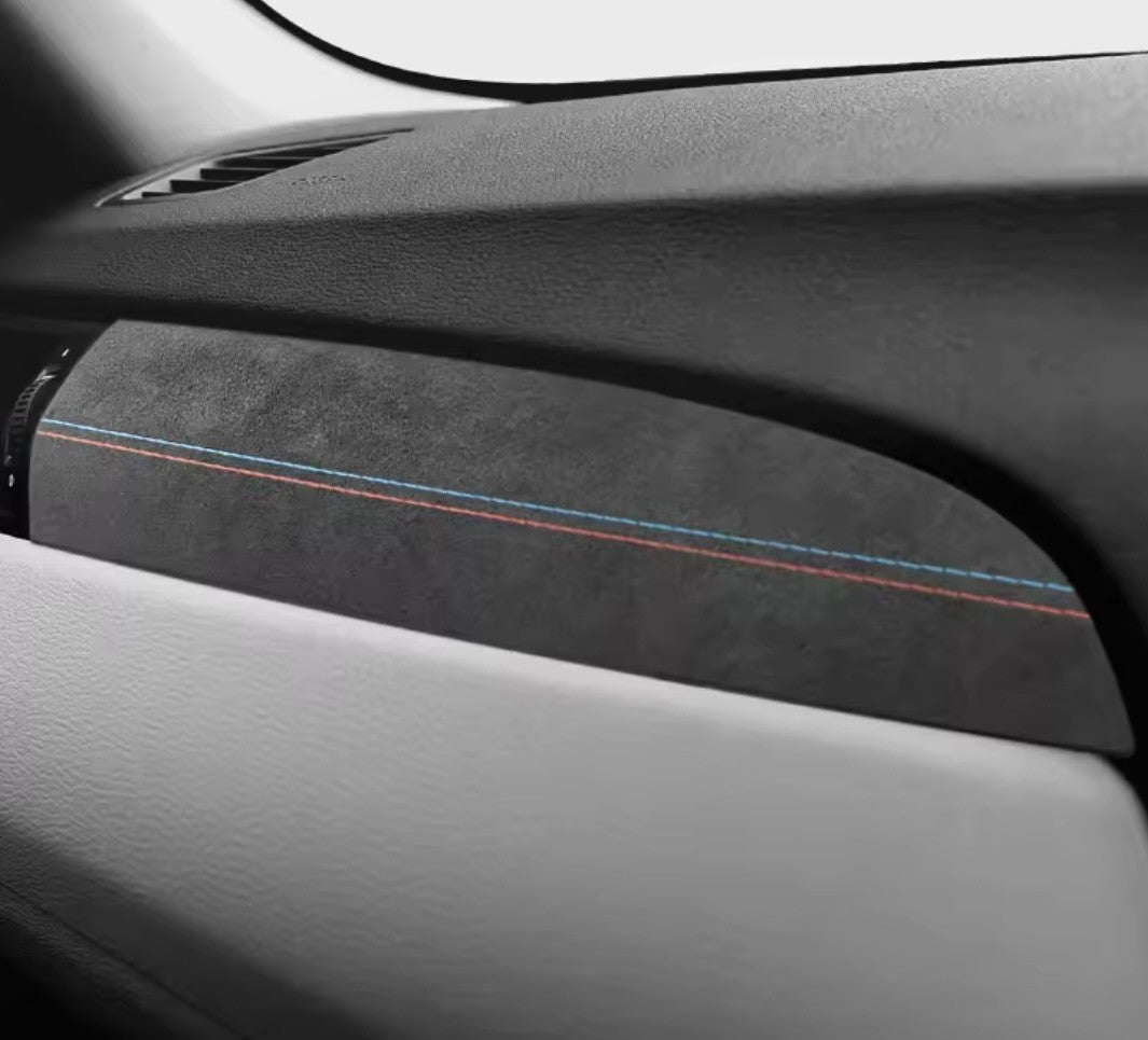 BMW X3 F25 X4 F26 2011-2021 Black Alcantara Centre Dashboard Panel Trim Cover