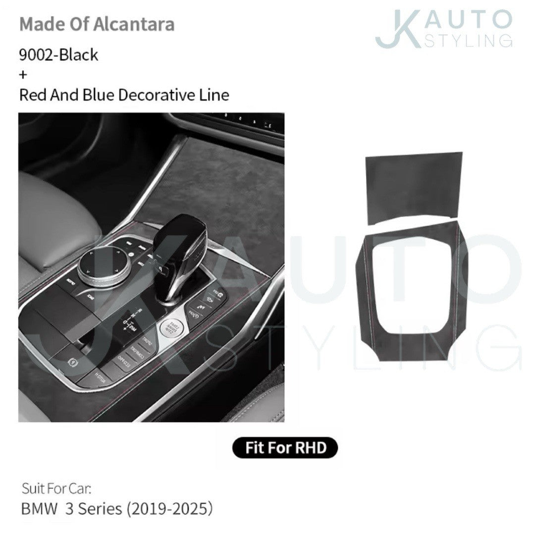 BMW 3 Series G20 G21 G28 2020+ Black Alcantara Centre Console Panel Trim Cover