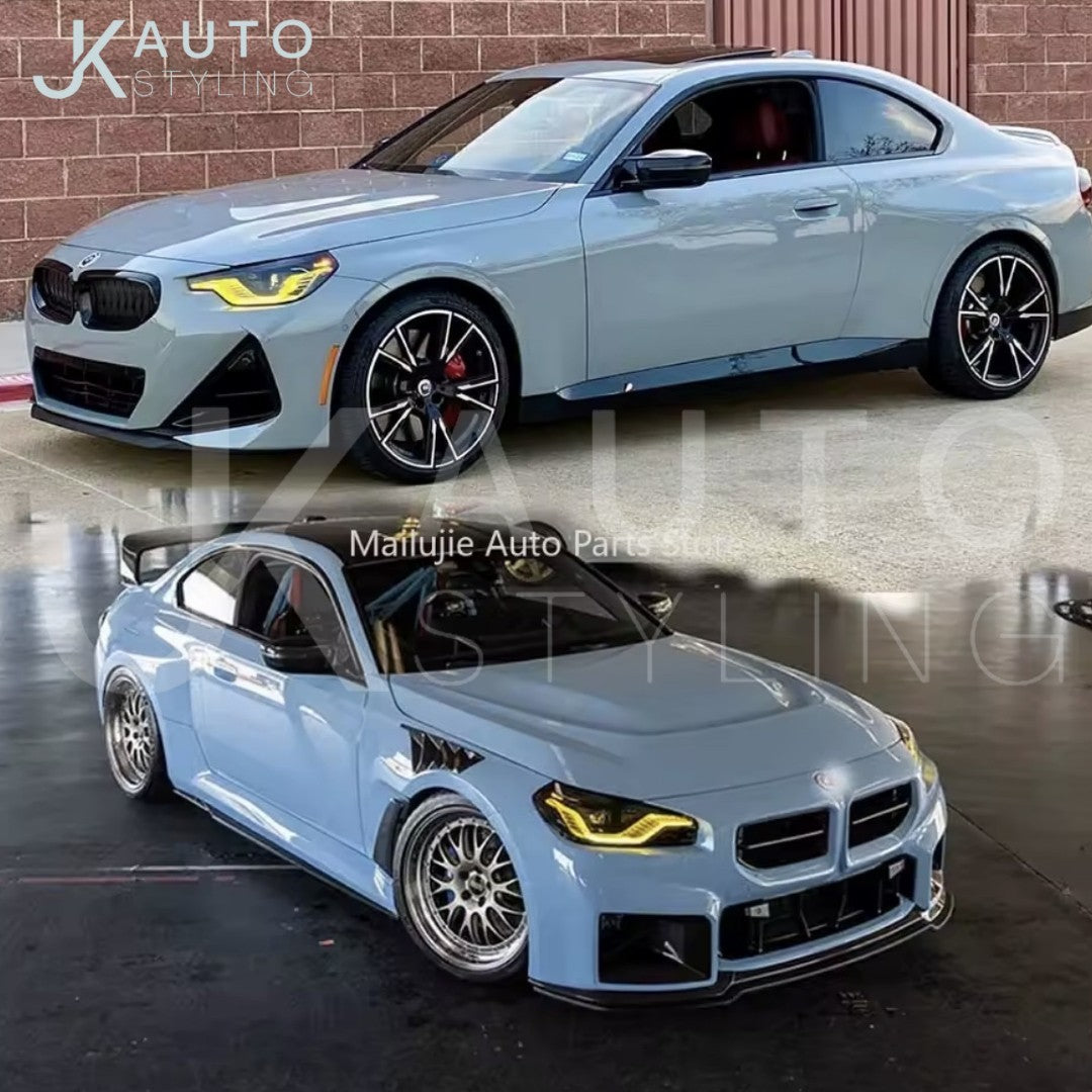BMW 2 Series G42 M240i M2 G87 Yellow DRL LED Boards Front Headlights 2pcs