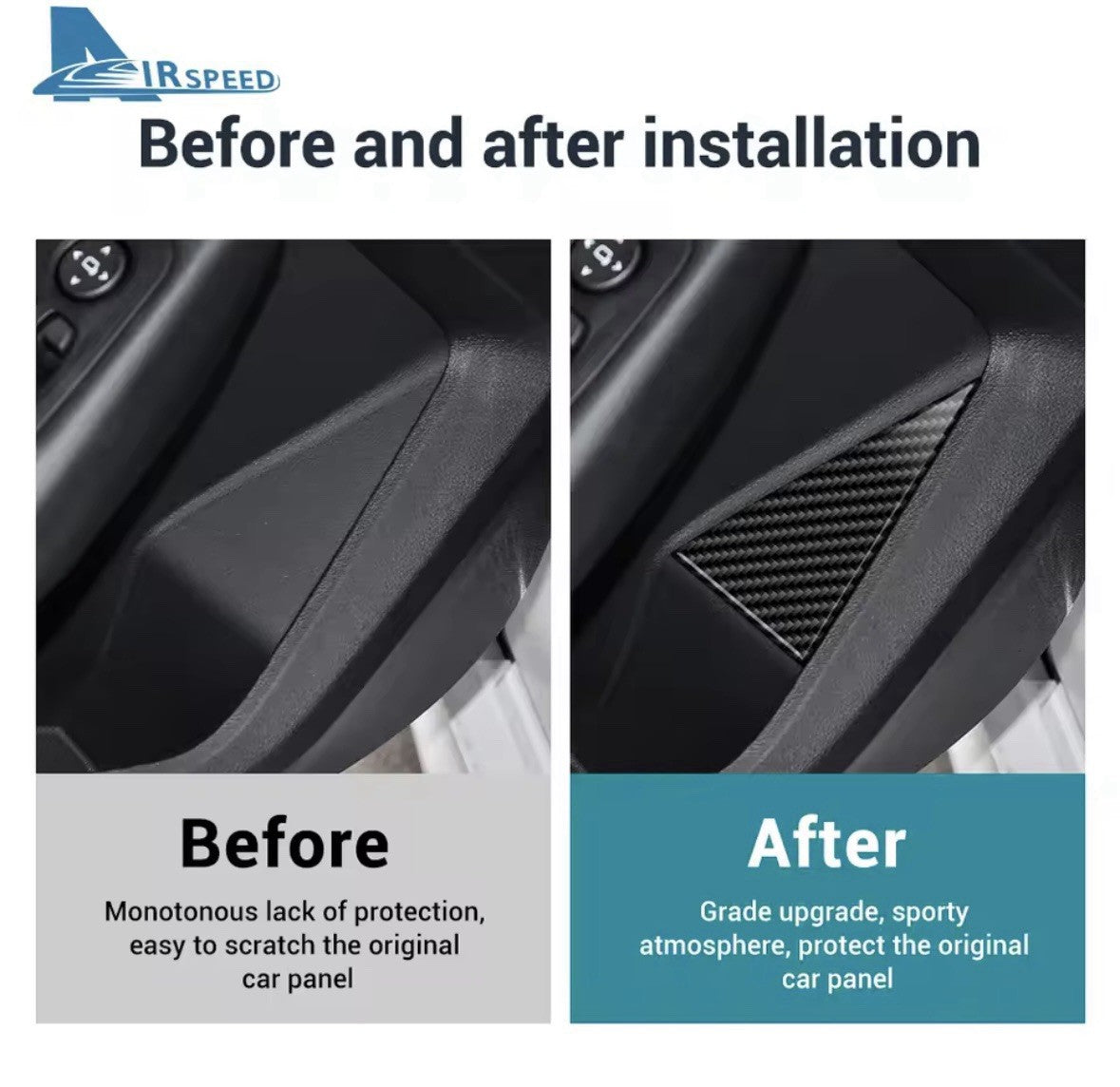 Carbon Fibre Door Card Bin Trims For BMW 1 Series F40 2 Series F44 RHD