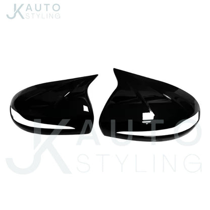 Mercedes C GLC S E Class Gloss Black M Style Wing Mirror Caps Covers RHD