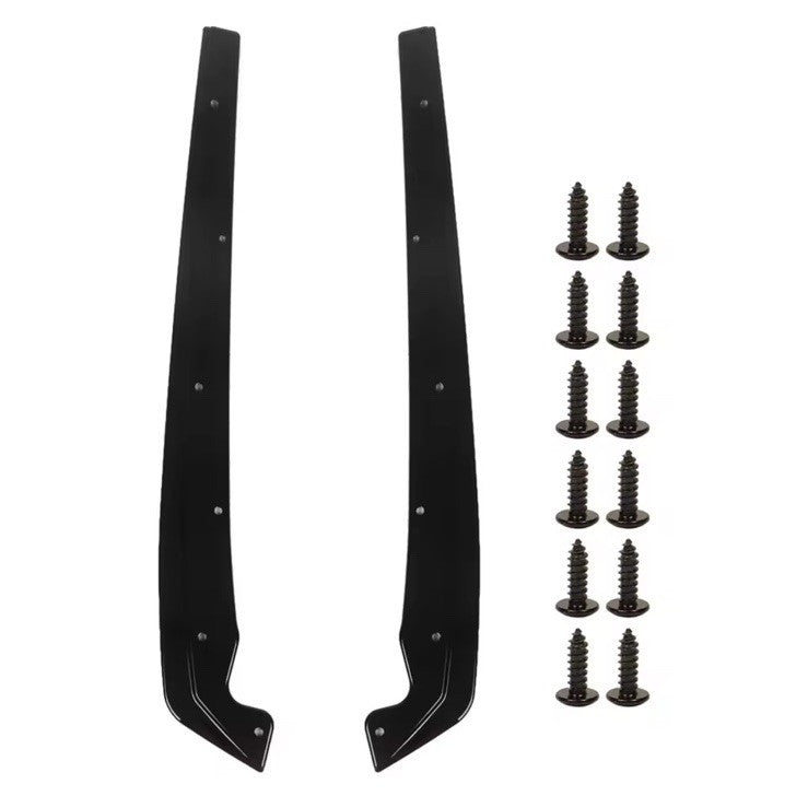BMW 5 Series G30 G31 M Sport Gloss Black Rear Spats Rear Bumper Side Splitters