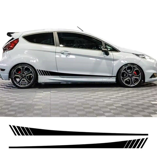 Ford Fiesta MK7 MK7.5 3 Door 2008-2017 Vinyl Door Stickers Graphics Side Stripes