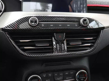 Ford Focus MK4 Carbon Fibre Effect Central Dash Air Con Surround Cover Trim