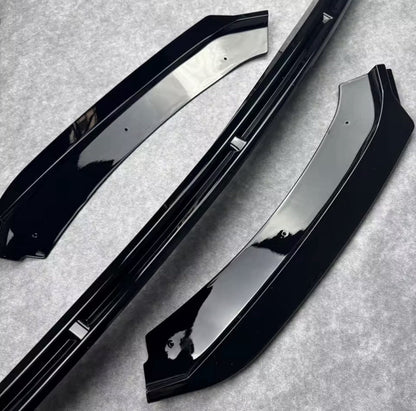GLOSS BLACK FRONT SPLITTER LIP FOR SEAT LEON MK3.5 2017-2019 FACELIFT