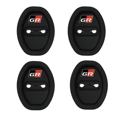 Toyota GR Sport Black Silicone Door Lock Protector Covers Yaris Corolla 4pcs