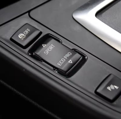 BMW 1 2 3 4 Series Black Sport Eco Drive Mode Button Trim Surround Replacement
