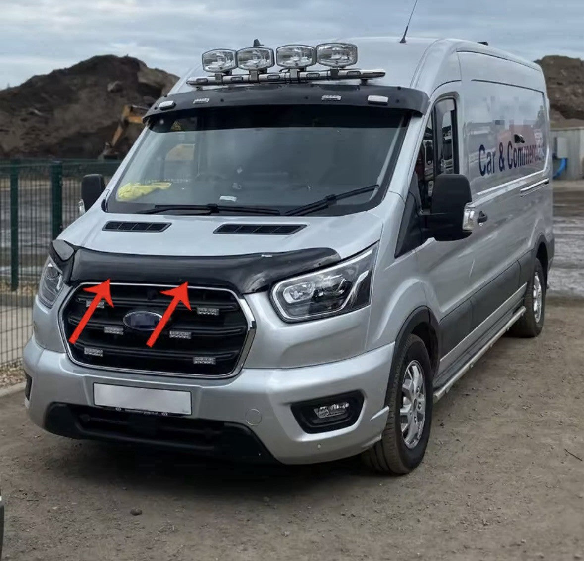 FORD TRANSIT MK8 2014-2020 BONNET WIND DEFLECTOR STONE PROTECTOR GUARD BRA