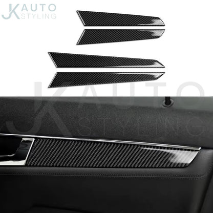 Mercedes C Class W204 2007-2013 Carbon Fibre Door Card Trim Panel Cover Overlay
