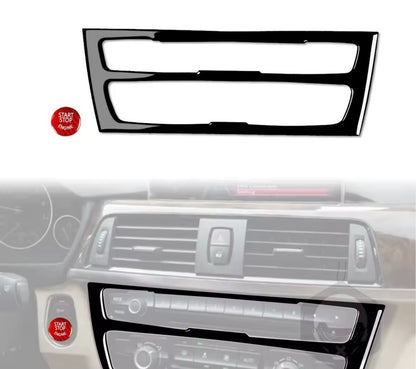 BMW 1 Series F20 F21 2012-2015 Gloss Black Air Con CD Panel Trim Cover