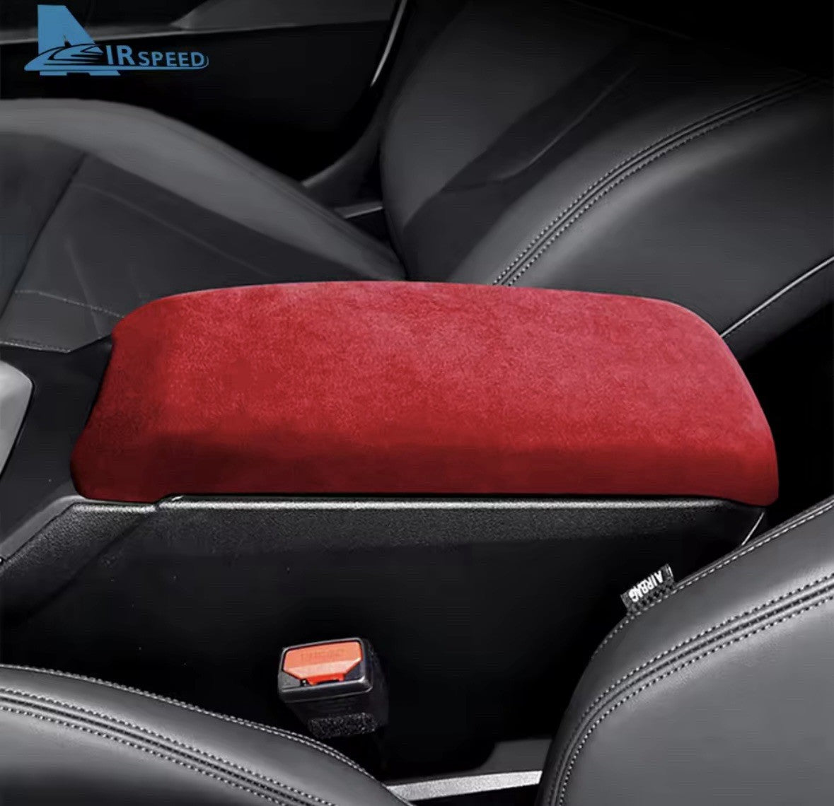 BMW 2 Series F44 Red Suede Alcantara Central Armrest Cover Trim Pad Cushion
