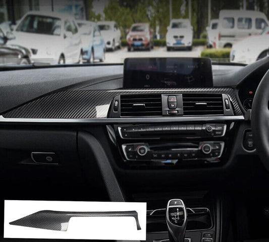 Carbon Fibre Central Dash Trim For BMW 3 4 Series Carbon Interior Dash Overlay