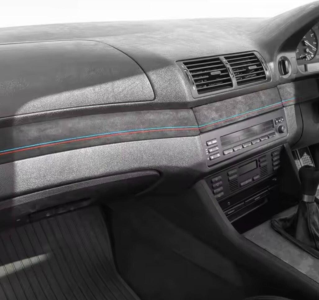 BMW 5 Series E39 1995-2003 Black Alcantara Centre Dashboard Panel Trim Cover