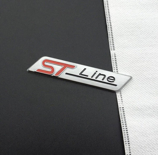 Ford Fiesta Focus Mondeo Ecosport Puma Silver ST Line Side Fender Badge