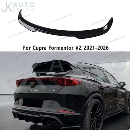 Gloss Black Spoiler Extension Rear Wing Lip For Cupra Formentor MK1 VZ 2021-2026