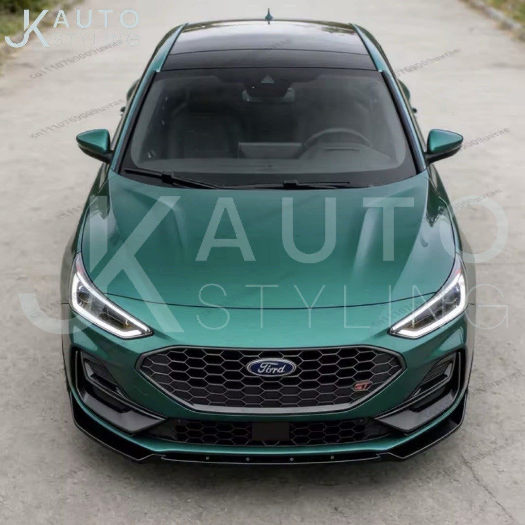 Ford Focus ST ST Line MK4.5 2022-2026 Gloss Black Front Splitter Lip Low Kit