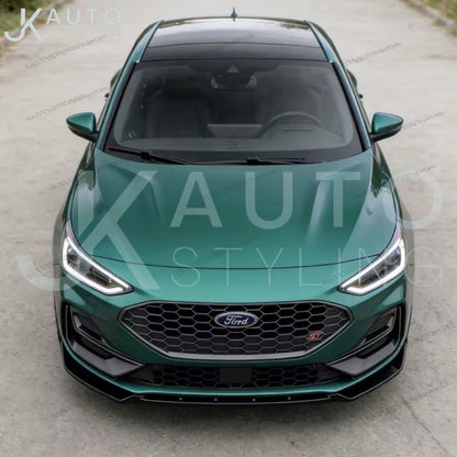 Ford Focus ST ST Line MK4.5 2022-2026 Gloss Black Front Splitter Lip Low Kit