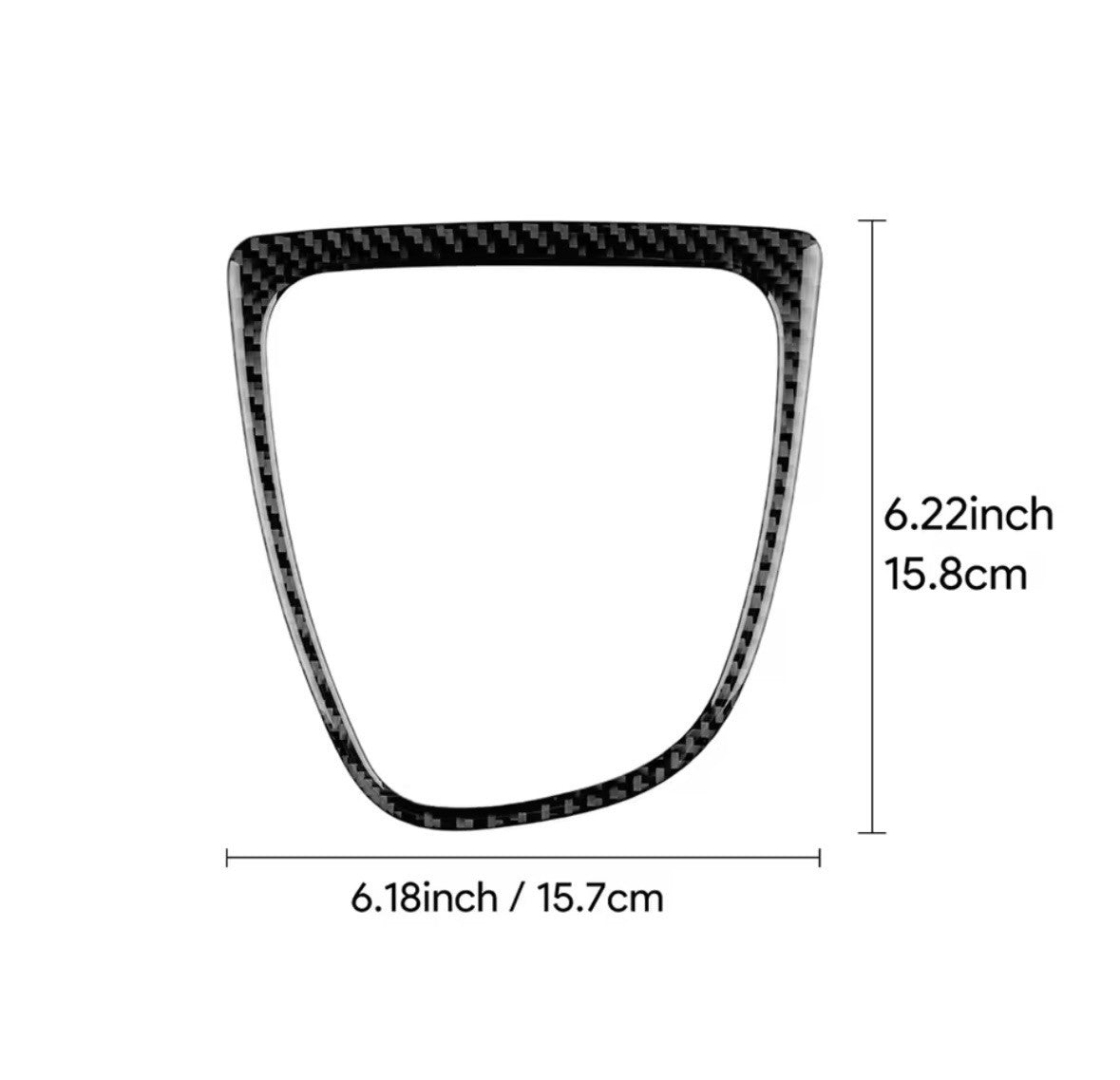 Renault Clio 2013-2018 Carbon Fibre Centre Console Gear Panel Surround Trim