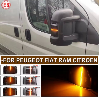 Peugeot Boxer Citroen Jumper Fiat Ducato Dynamic Sequential Mirror Indicators