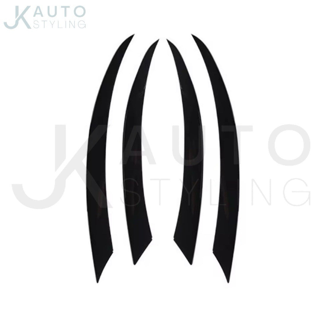 Gloss Black Front Bumper Side Vent Blades x4 For Mercedes Benz C Class W205 C205