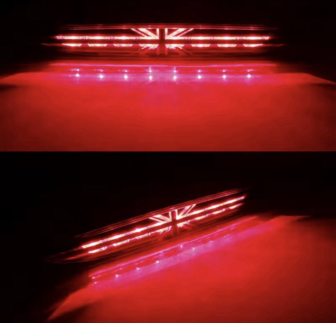 Mini Cooper R50 R53 Red Lens Union Jack LED Top Rear Central Third Brake Light