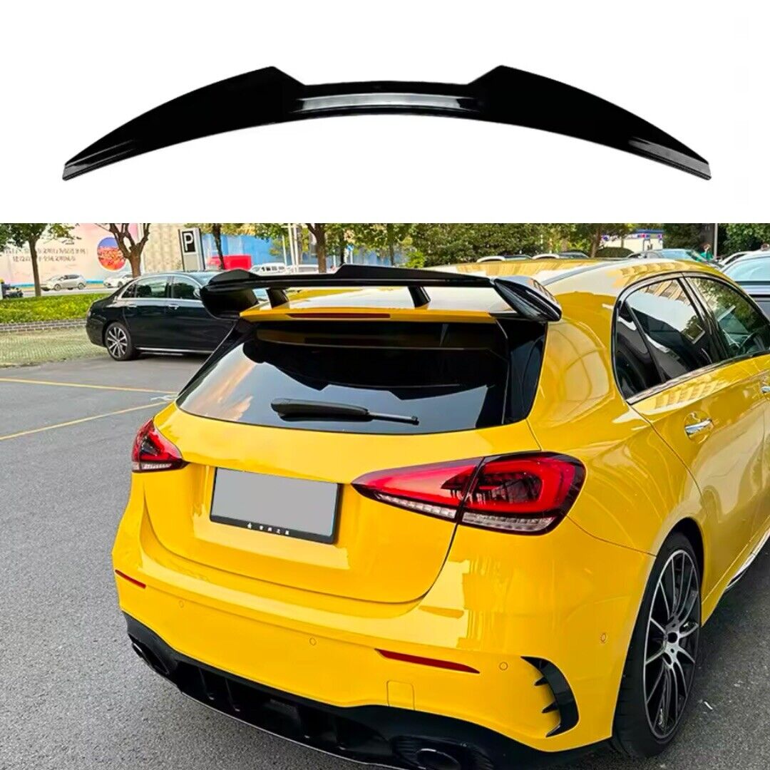 Mercedes A35 A45 AMG W177 Aero Package Kit Wing Spoiler Extension Gloss Black