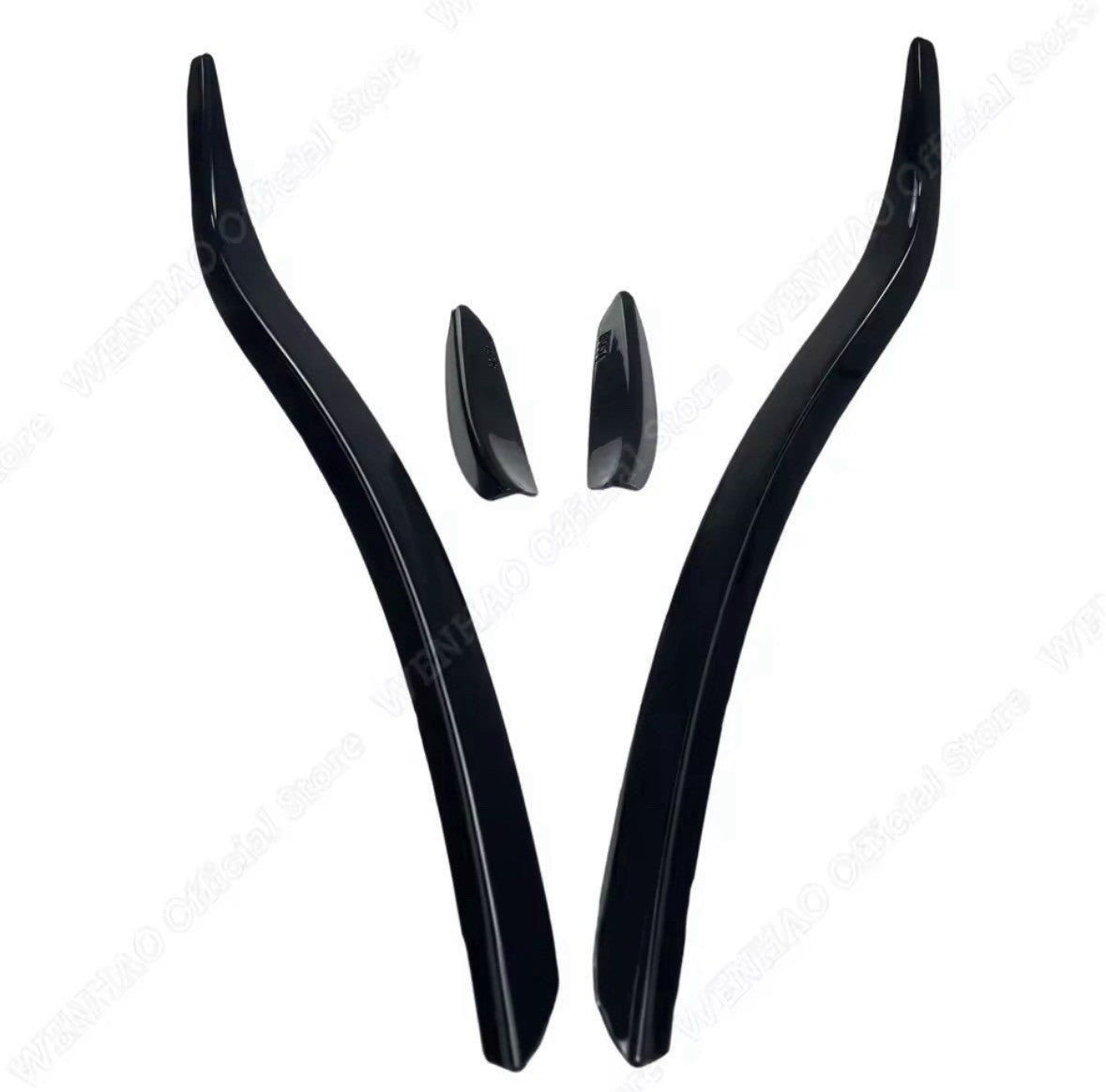 Gloss Black Front Bumper Canards 4pcs Kit For Ford Focus ST Line MK4.5 202-2024