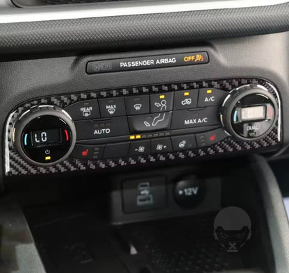 Ford Focus MK4 2018-2021 Carbon Fibre Air Con Control Panel Cover Trim