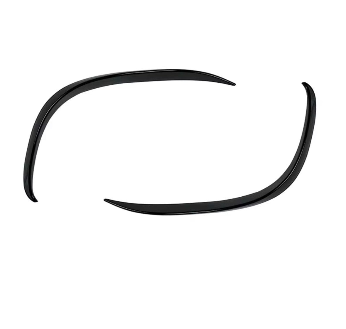 Gloss Black Front Bumper Side Vent Canards For Mercedes Benz C Class W205 C205