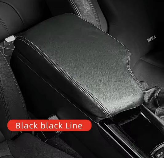 BMW 4 Series F32 F33 F36 2013-2020 PU Leather Armrest Cover Black Stitch RHD