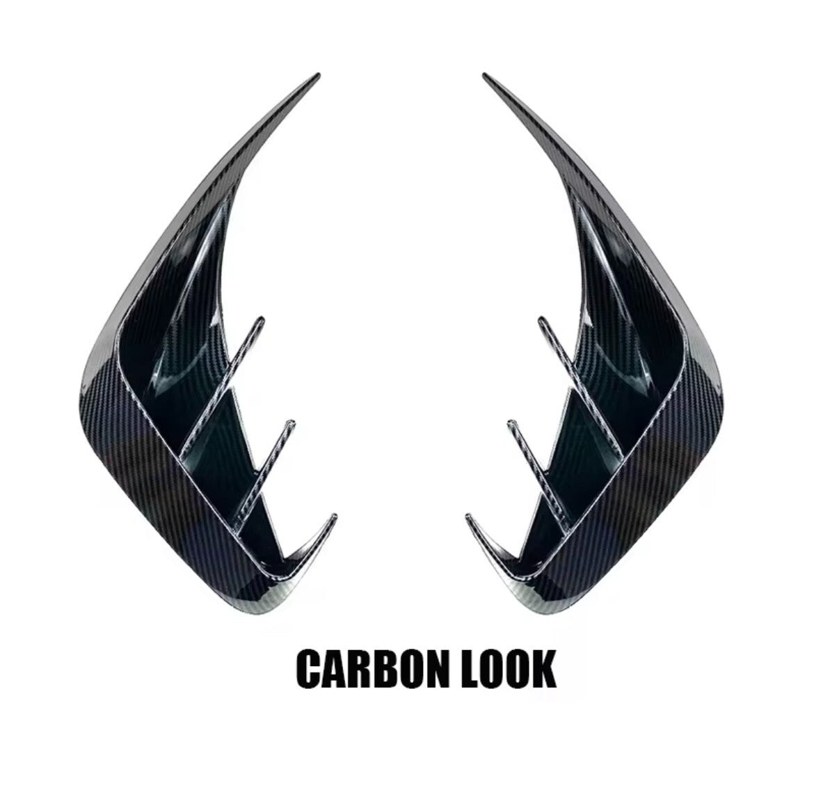 BMW 3 Series G20 G28 2019-2022 Carbon Fibre Rear Bumper Side Vent Canards Fins