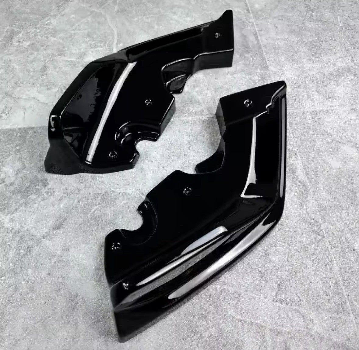 BMW 1 Series F40 M-Pack M135i Gloss Black Rear Spats Corner Splitters Aero Style