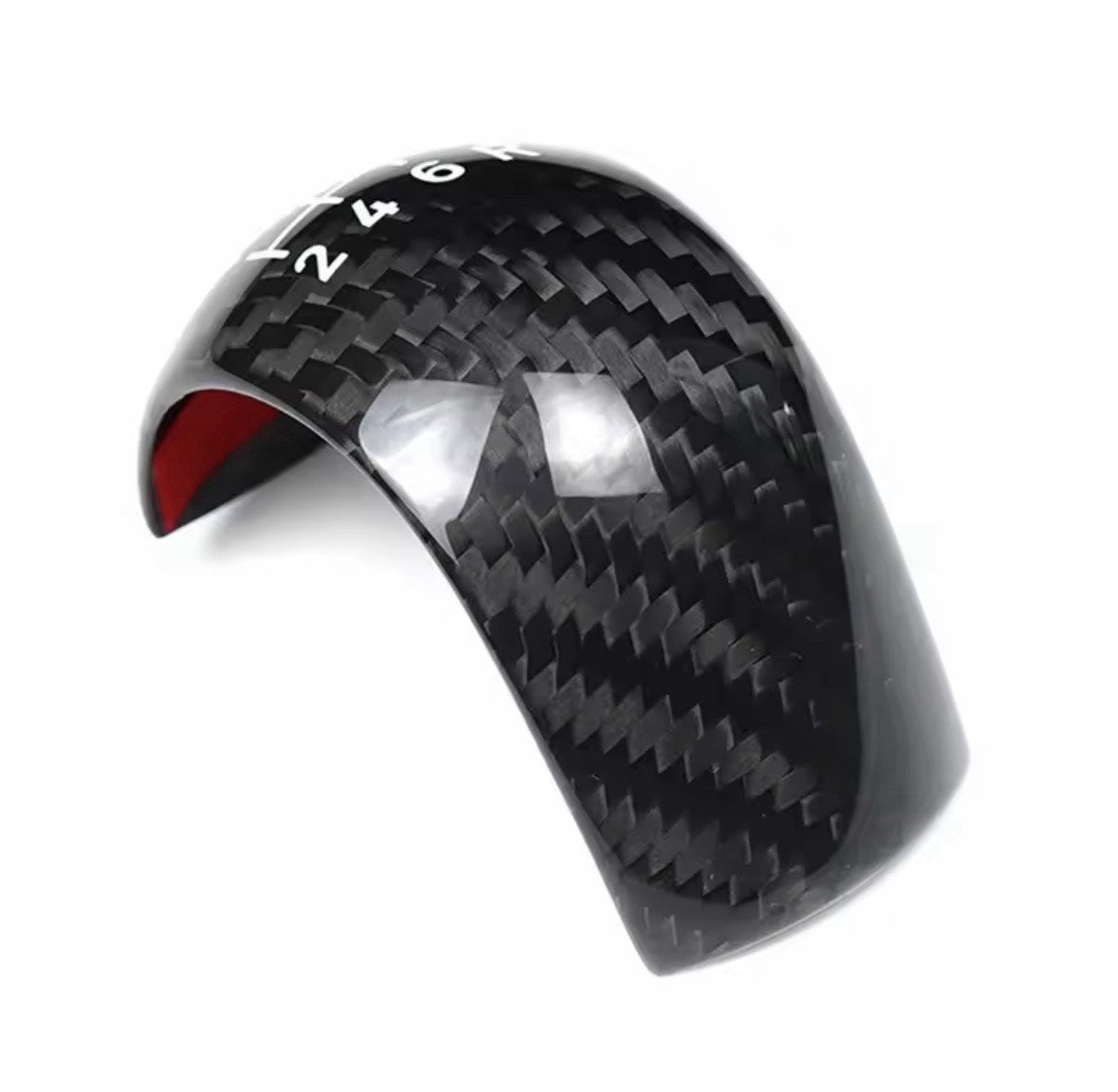 Real Carbon Fibre Gear Knob Trim Cover For Ford Fiesta ST MK8 MK8.5 2018-2023