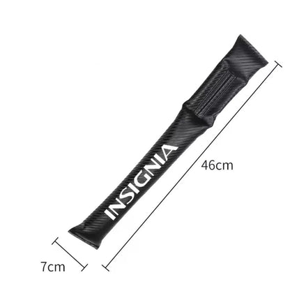 2pcs Insignia Seat Gap Filler Pads PU Leather Carbon For Vauxhall Insignia A B