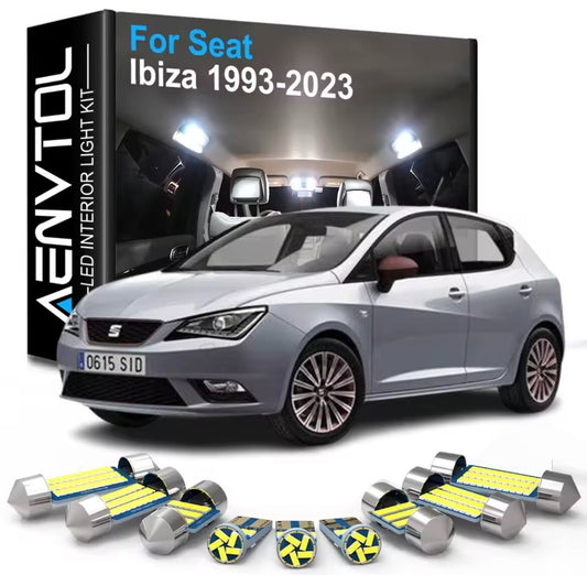 Seat Ibiza 2009-16 Cool White Interior LED Light Bulb Kit Canbus Error Free 5pcs
