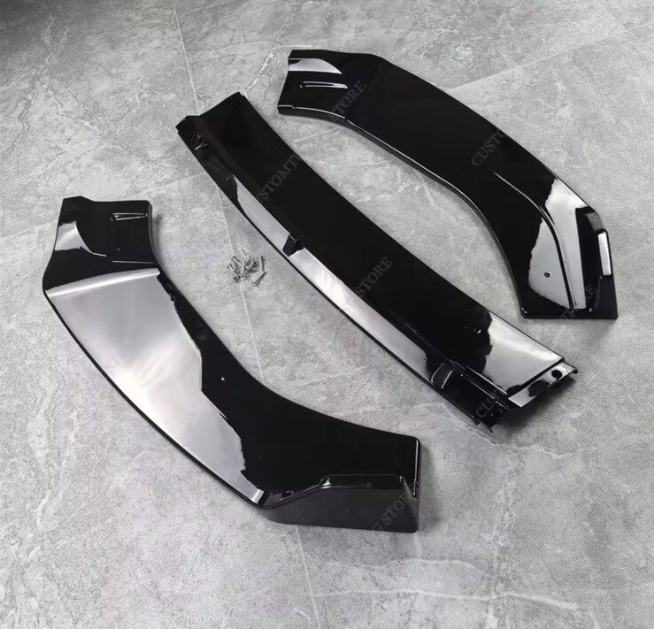 Ford Fiesta ST ST Line MK8 2018-2021 Front Splitter Gloss Black Bumper Lip