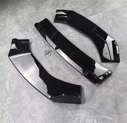 Ford Fiesta ST ST Line MK8 2018-2021 Front Splitter Gloss Black Bumper Lip