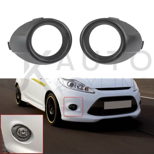 Ford Fiesta MK7 2008-2012 Matt Black Front Fog Light Surrounds Trims 2pcs