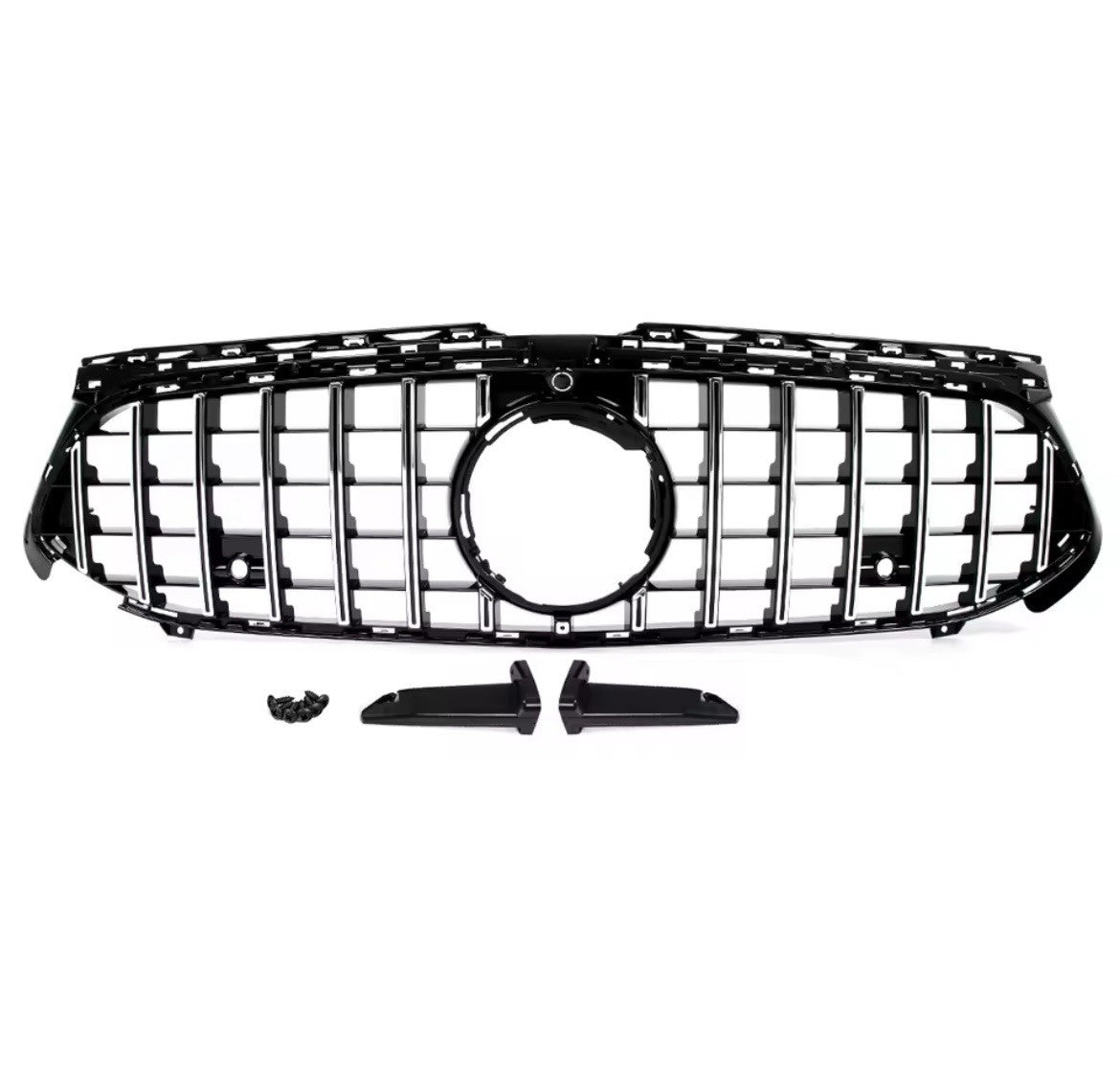 Mercedes A Class W177 A35 2023-2024 Panamericana GT Front Grille Chrome + Black