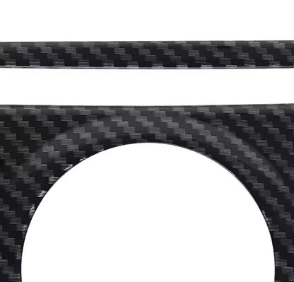 Carbon Fibre Interior Centre Dash Centre Console Trim - No Hole For Ford Fiesta MK7