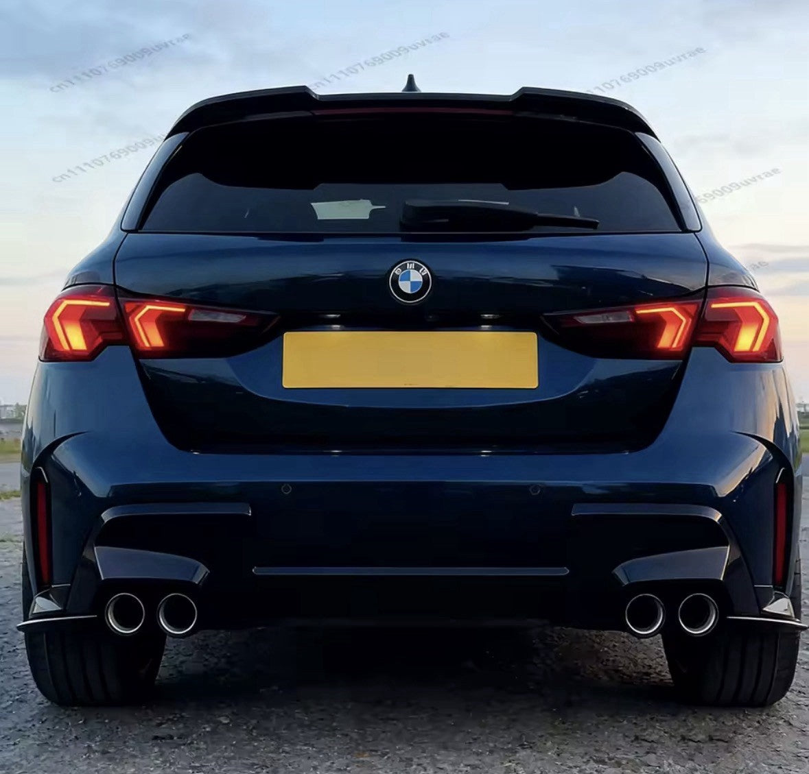 Gloss Black Rear Spats Side Splitters For BMW 1 Series F70 M Sport M135i 2025+