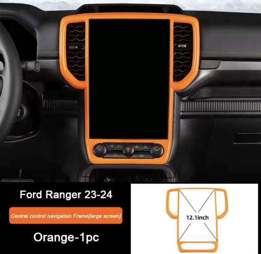 Orange Central Screen Surround 12.1” For Ford Ranger Raptor Wildtrak T9 2023-2024