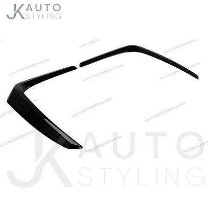 Gloss Black Front Bumper Canards Side Fog Blades For Ford Puma ST Line 2020-2024