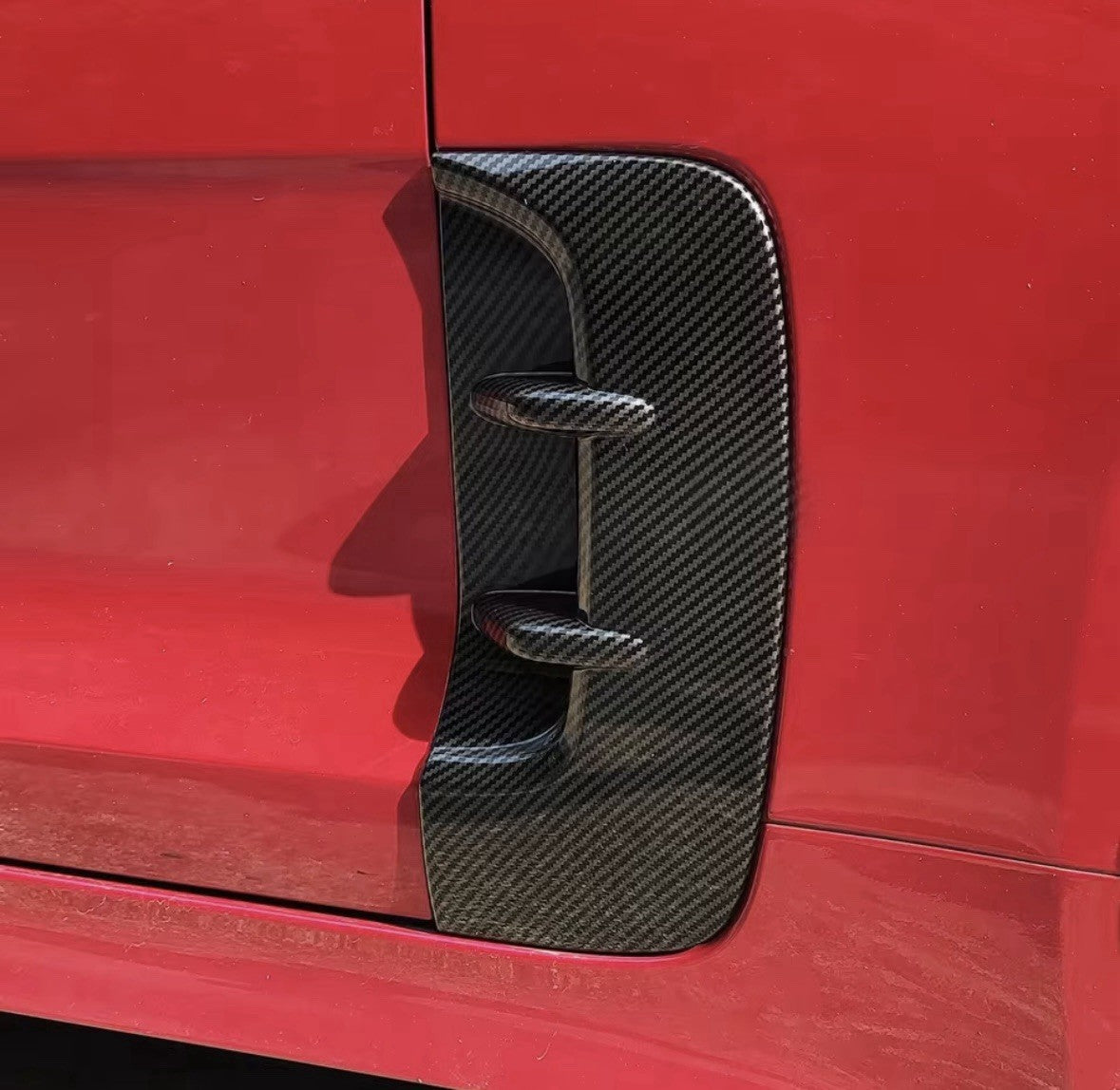 Kia Stinger 2017-2023 Carbon Fibre Side Fender Vent Canards Trims 2pcs