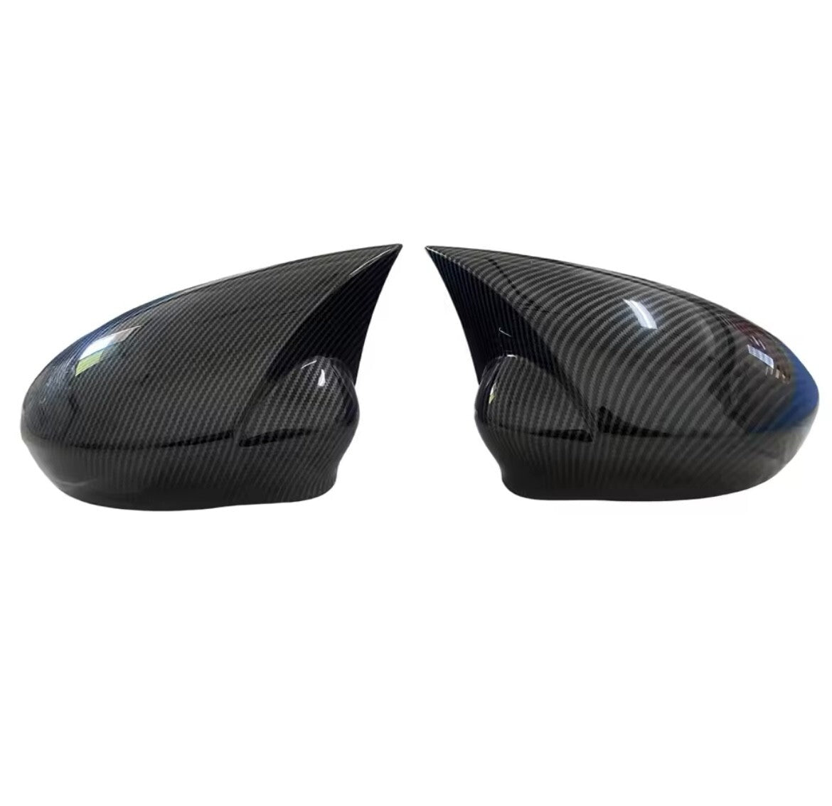 Fiat 500 Punto Abarth Carbon Fibre Effect M Style Sport Wing Mirror Caps Covers